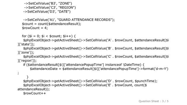 MySQL : PHPExcel - Incorrect data population during excel report generation смотреть онлайн