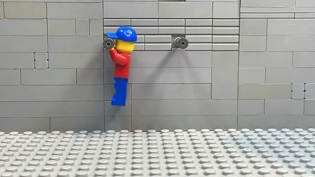 Lego Man Does Parkour (Stop Motion)