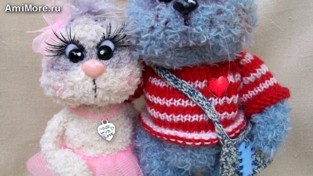 Амигуруми: схема Котика и Зайки. Игрушки вязанные крючком. Free crochet patterns. смотреть онлайн