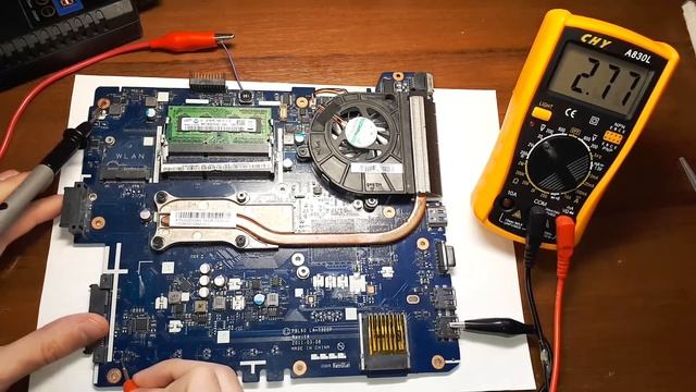 Диагностика материнской платы ноутбука LA-7322p смотреть онлайн