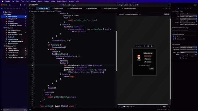 Building the iOS Target - The Dad Jokes Series (Part 2) смотреть онлайн