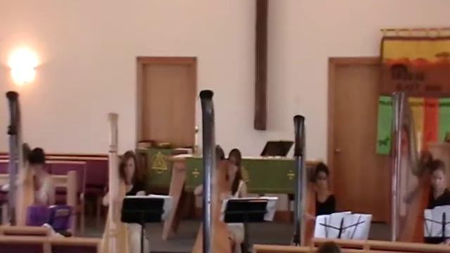 Vivaldi's Concerto In B Minor For Four Violins, Op.3, No.10 With Five Harps