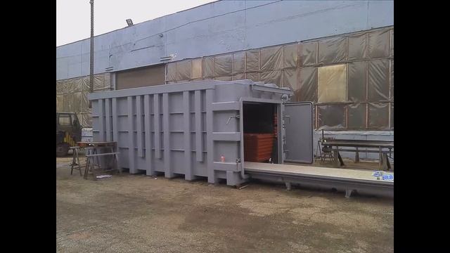 Vacuum wood dring kiln. Вакуумная сушильная камера. смотреть онлайн