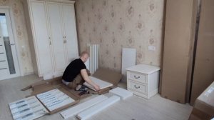 Как собрать мебель компании  Шатура. Супер скорость сборки мебели. Сборка мебели без помощника.