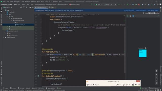1. Column - Android Jetpack Compose - Arabic смотреть онлайн