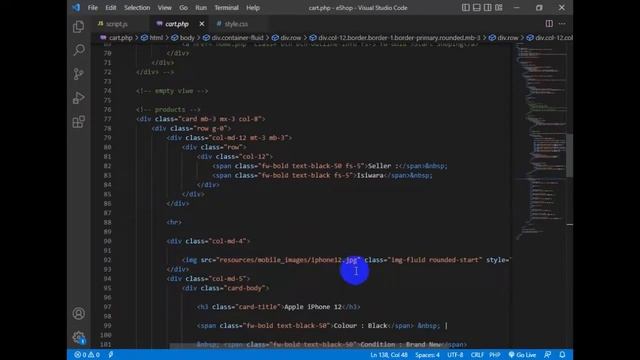 Design a responsive cart page using HTML, CSS, JavaScript, and Bootstrap смотреть онлайн