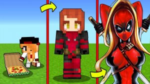 КАК МЕНЯЛАСЬ ДЕВУШКА ДЭДПУЛ И ЕЕ ЖИЗНЕННЫЙ ЦИКЛ В МАЙНКРАФТ! ЭВОЛЮЦИЯ MINECRAFT ТРОЛЛИНГ DEADPOOL