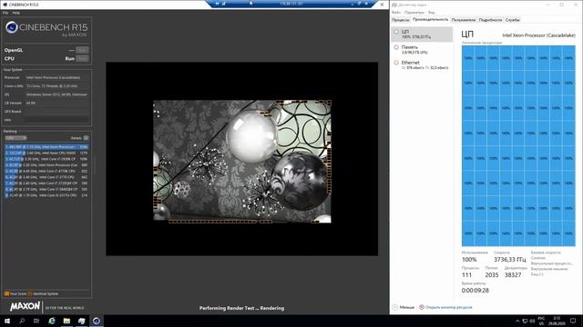 2x Intel® Xeon® Gold 5220 2.20 GHz Cinebench R15 смотреть онлайн