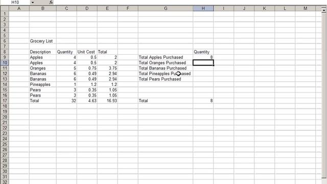 Excel 2003: How to use the Sumif Command смотреть онлайн