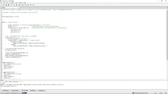 CronusMAX PLUS - Correcting GPC Script Errors for RapidFire Script смотреть онлайн