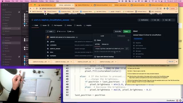 Rotary Encoder Working! Using Circuit Python as Fast as we Can! смотреть онлайн