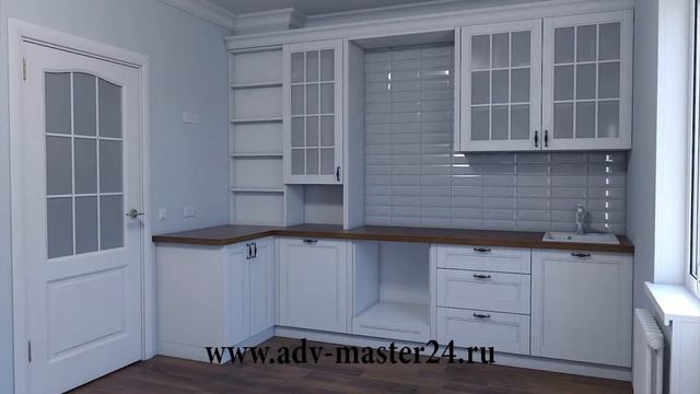 Визуализация кухни 3м х 3м в 3ds Max смотреть онлайн