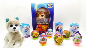 Новогодние подарки Медвежонок БАРНИ, Свит бокс Олаф и Холодное сердце 2, КИНДЕР 2022, Чупа-Чупс