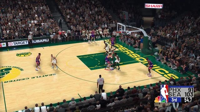 NBA 2K19 - 91-92 Dunk Reel - SuperSonics and Spurs MyLeague - 15 games into the season смотреть онлайн
