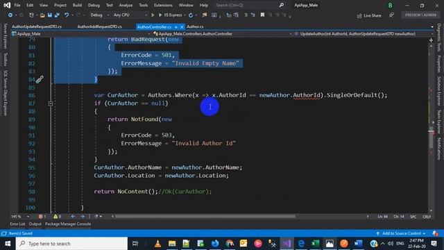Asp Net Core - RESTFUL API - Request DTO (Update) смотреть онлайн