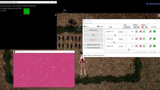 Using wekinator to control moving molecules with octave notes смотреть онлайн