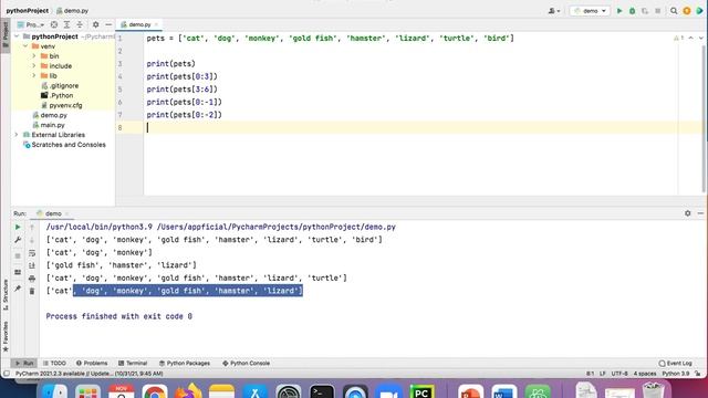 Python List Slicing - Code Example using Slice Notation and Stride - Python Programming Course смотреть онлайн