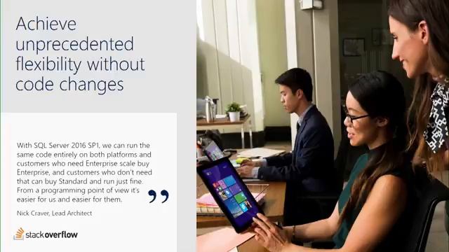 Microsoft Data Amp 2017 Make your apps faster and more secure in SQL Server 2016 SP1 Standard and E смотреть онлайн