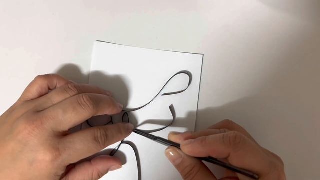 Black & White Quilling Line Art/블랙 & 화이트 퀼링 라인 아트 смотреть онлайн