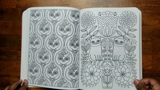 Flip Through of Flora Chang's Cat's and Kittens Adult Coloring Book смотреть онлайн