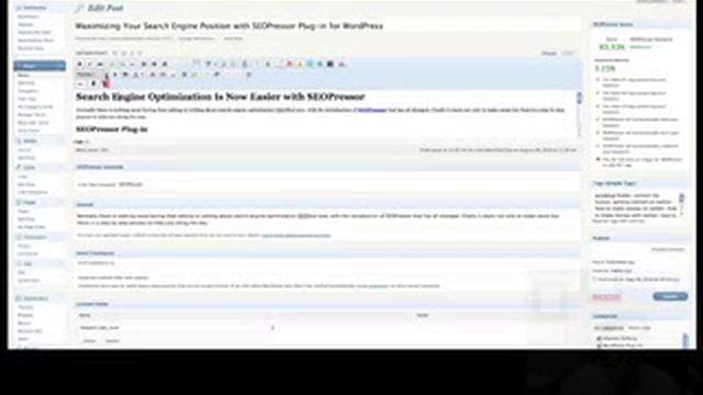 Maximizing Your Search Engine Position with SEOPressor Plug-in for WordPress смотреть онлайн