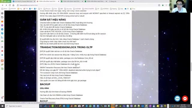 10.Các thủ tục quản lý giao dịch đồng thời, lock trong Oracle Database смотреть онлайн