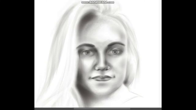 How to draw a portrait in pencil technique, the process of creating a digital drawing смотреть онлайн