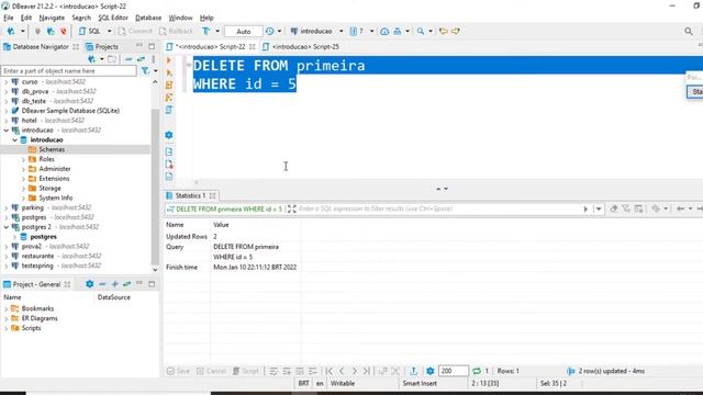 Como utilizar comando Delete em SQL смотреть онлайн