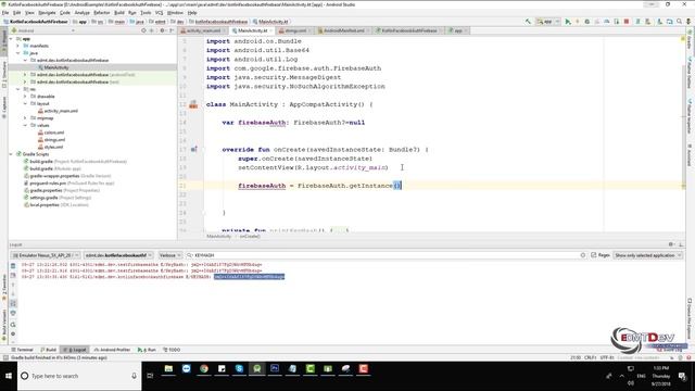 Kotlin Android Tutorial - Authenticated with Facebook Account use Firebase Authentication смотреть онлайн