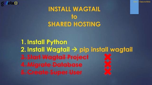 Vid.3 WAGTAIL Python-Django Tutorial - Deploy to Shared Hosting WITHOUT Terminal смотреть онлайн
