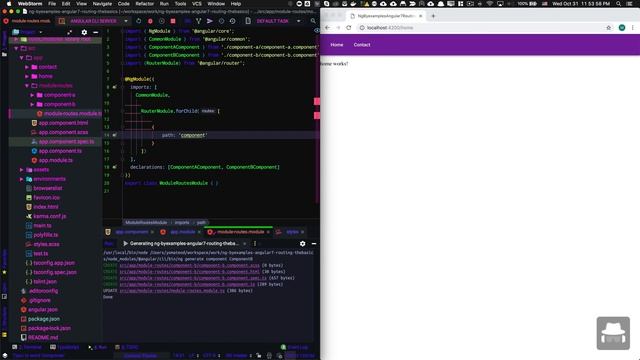 Angular 7 Routing: Module Routes смотреть онлайн