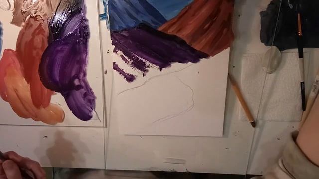 МАСТЕР-КЛАСС "Горы. Гуашь". Преподаватель - Дуйсенбаева С.А. смотреть онлайн