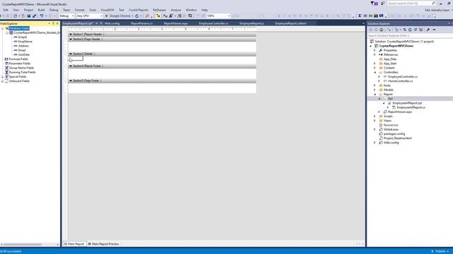Crystal Report in ASP.NET MVC смотреть онлайн