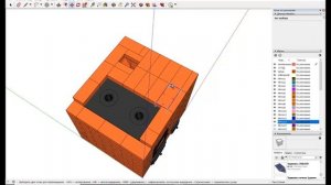 Печь с плитой  и котлом 3.5 на 4 кирпича