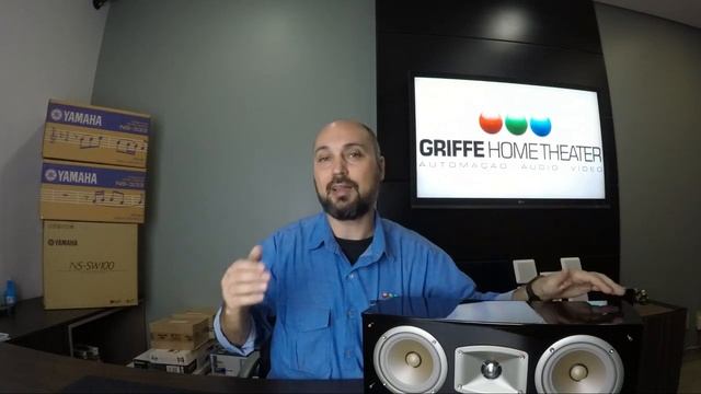 Caixa Central YAMAHA NS C444  Home Theater Caixa De Voz