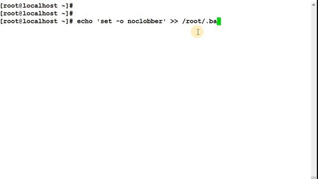how to use noclobber for accidental override a file in rhel redhat linux смотреть онлайн