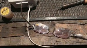 Очки! Ремонт оправы, пайка алюминия
