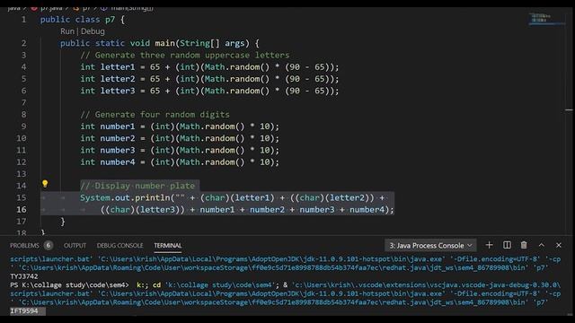 Write a program to generate a plate number | java | gtu смотреть онлайн