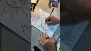 Летнее солнцестояние. Рисование с применением Нейрографики.