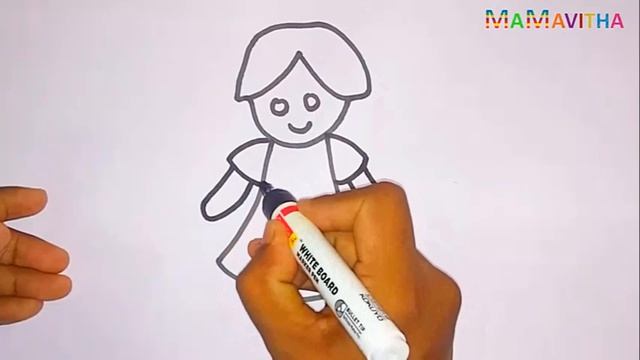 How to draw Little Angel ? Bolalar uchun oson rasm chizish Как нарисовать красивую радужную рыбку смотреть онлайн