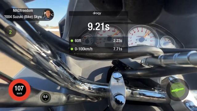 Suzuki Skywave 400 разгон до 100 км/час (7.71сек) смотреть онлайн
