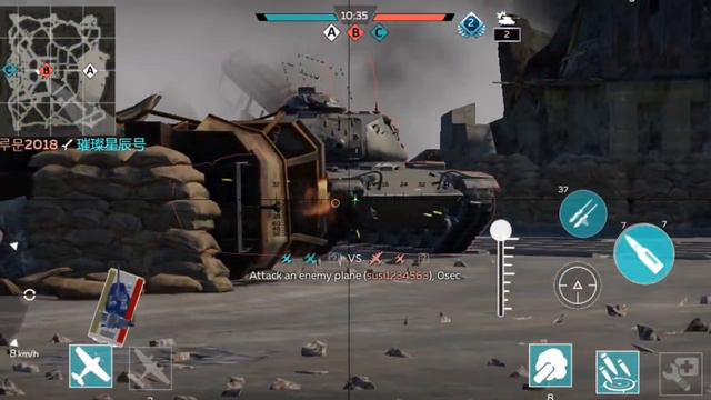 The OF-40 Mk.2A in War Thunder Mobile смотреть онлайн