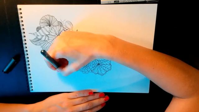 Flower doodling / Дудл цветов смотреть онлайн