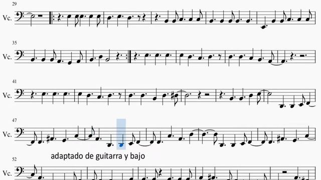 Partirura Green Day - Holiday Violonchelo смотреть онлайн