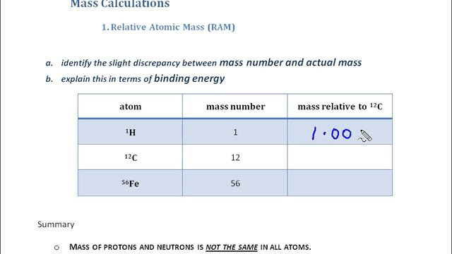 1. Relative Atomic Mass (RAM) смотреть онлайн