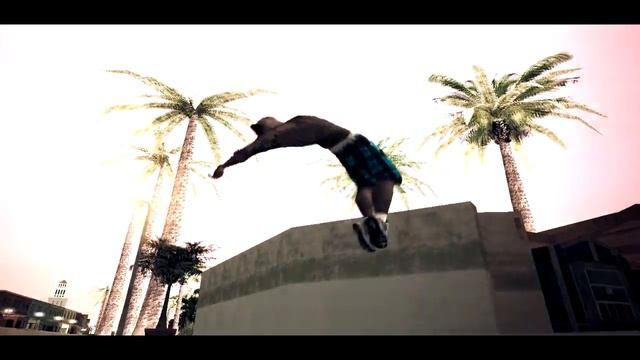 GTA SA | CJ Doing Freerunning!