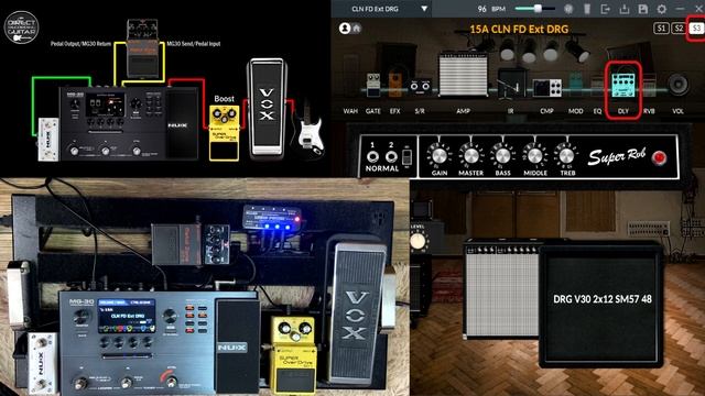 NUX MG 30 EXTERNAL PEDALS | Send Return and Input | Overdrive and Distortion. смотреть онлайн