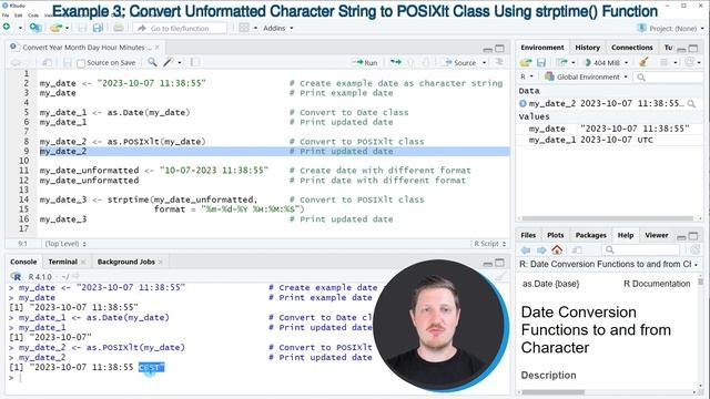 Convert Year, Month, Day, Hour, Minutes & Seconds to Date & Time in R (3 Examples) | POSIXlt Class смотреть онлайн