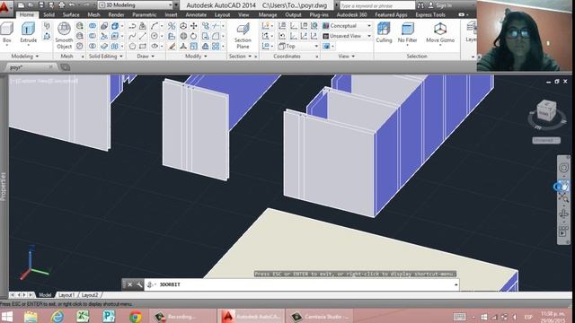 proyecto universidad en autoCAD 2014 3D смотреть онлайн