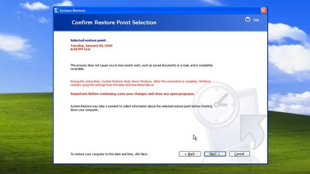 Using System Restore in Windows XP смотреть онлайн